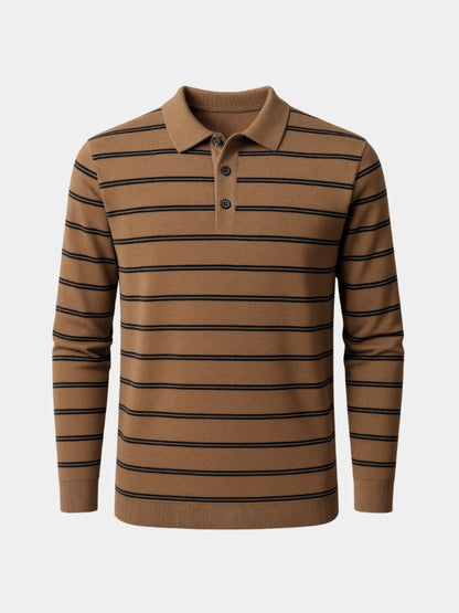 Noah | Long-Sleeve Striped Polo