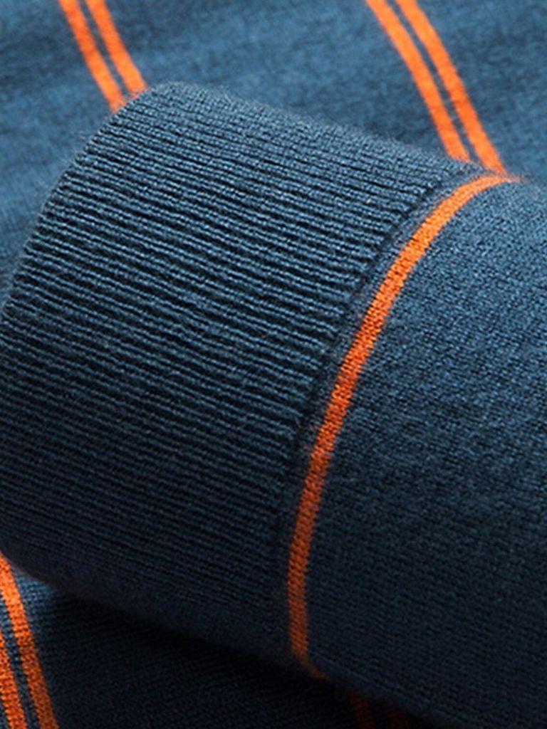 Noah | Long-Sleeve Striped Polo