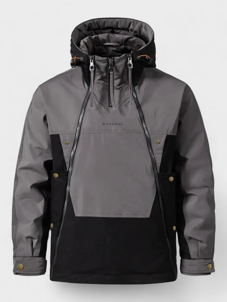 Nathan | Grey Hooded Winter Anorak
