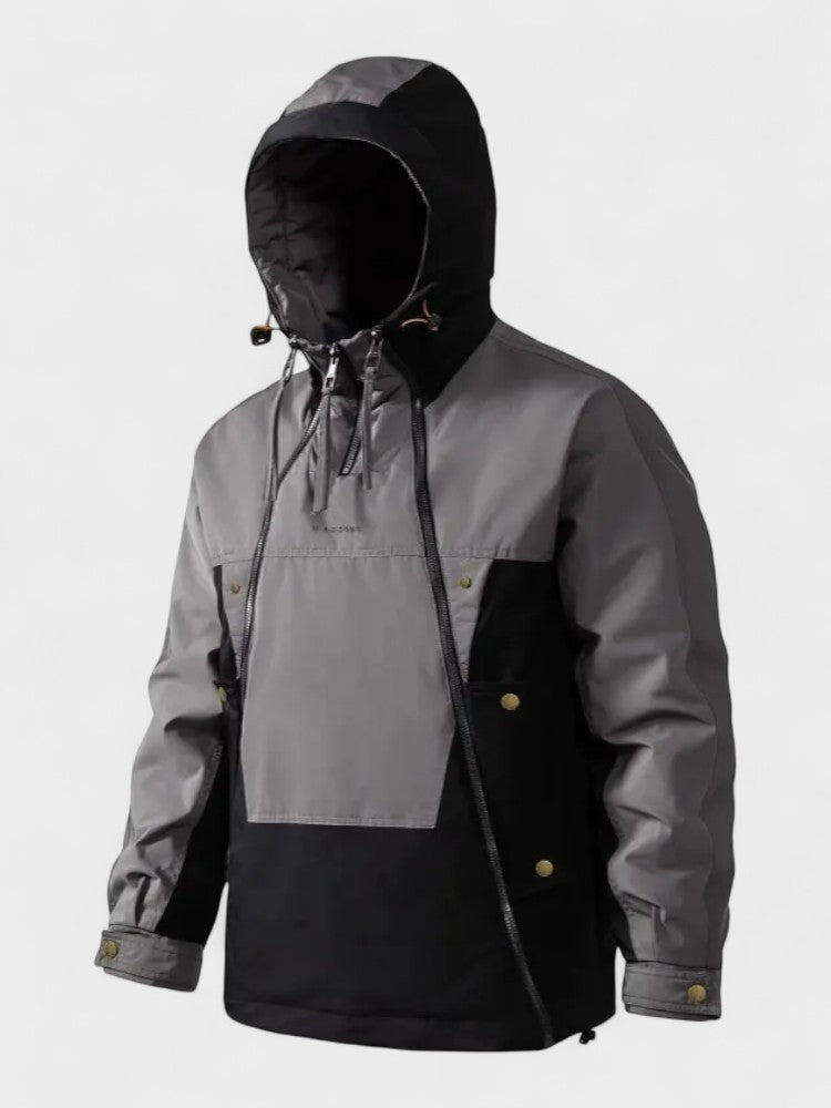 Nathan | Grey Hooded Winter Anorak