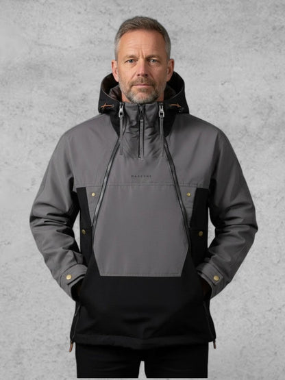 Nathan | Grey Hooded Winter Anorak