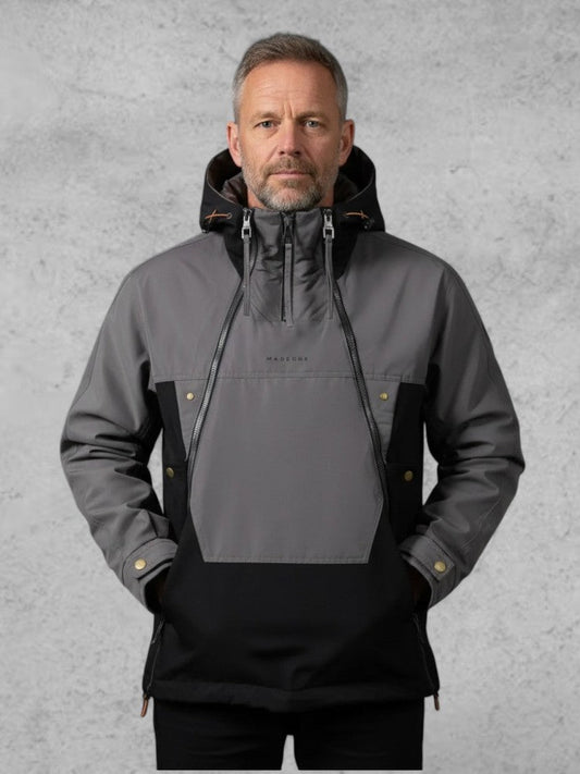 Nathan | Grey Hooded Winter Anorak