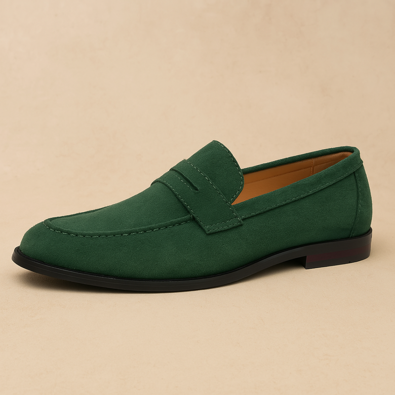 Dennis | Old-Money Suede Penny Loafers