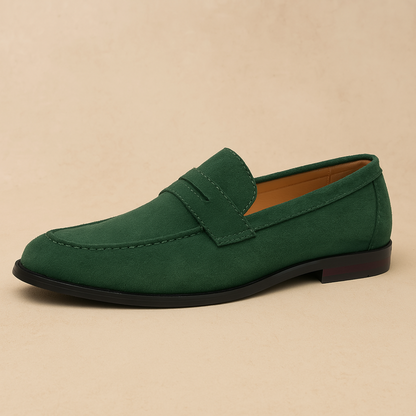 Dennis | Old-Money Suede Penny Loafers