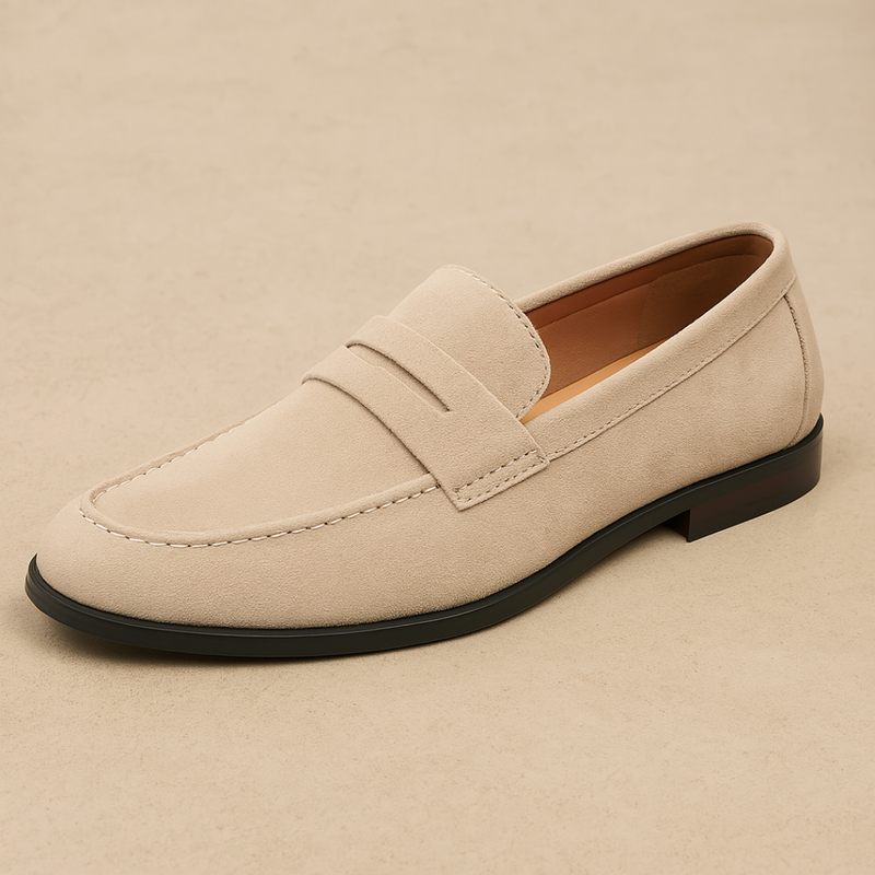 Dennis | Old-Money Suede Penny Loafers