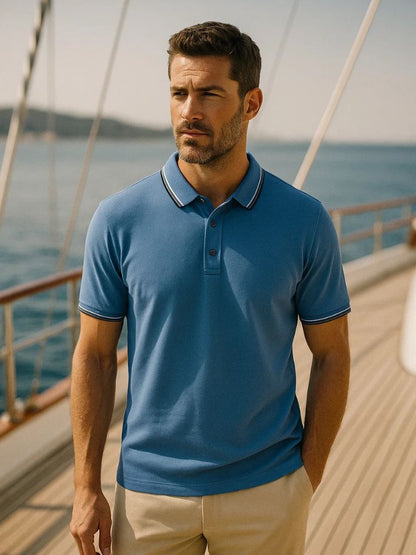 Owen | Classic Blue Polo Shirt