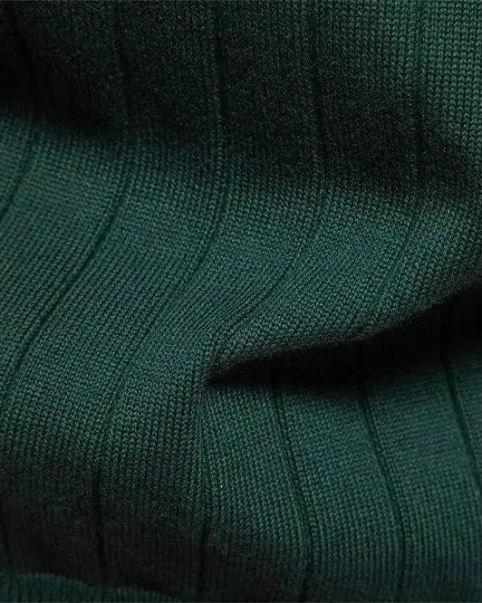 Oliver | Green V-Neck Button Cardigan