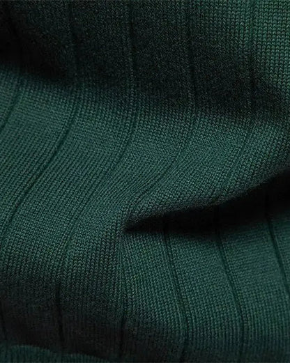 Oliver | Green V-Neck Button Cardigan