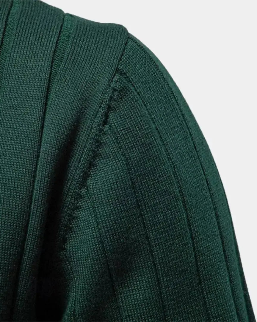 Oliver | Green V-Neck Button Cardigan
