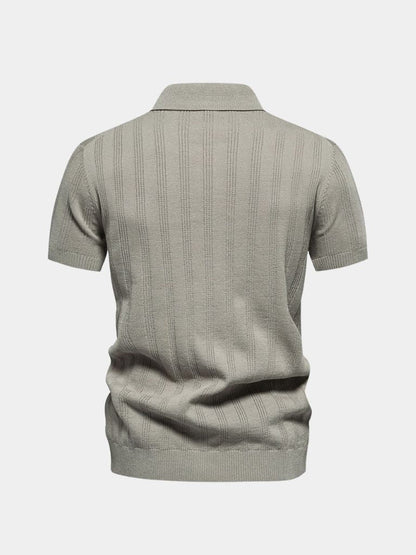 Oliver | Cream Textured Knit Polo