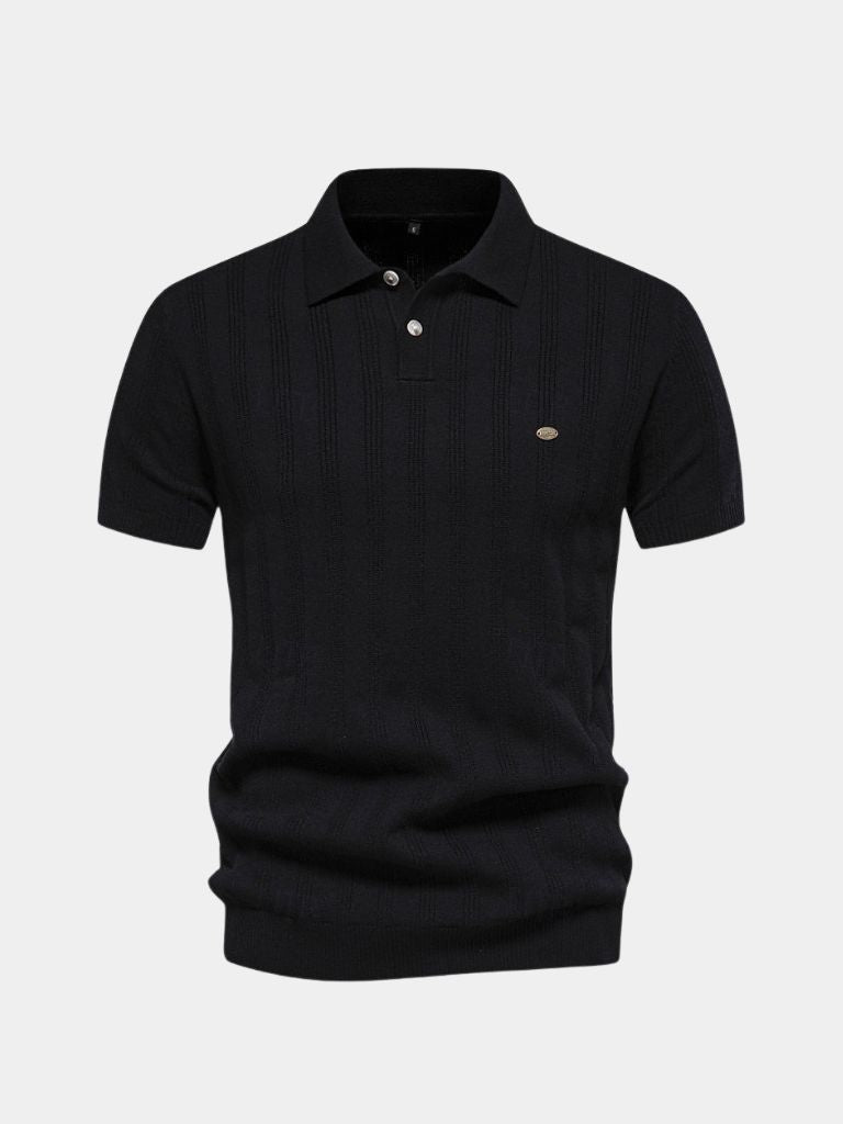 Oliver | Cream Textured Knit Polo