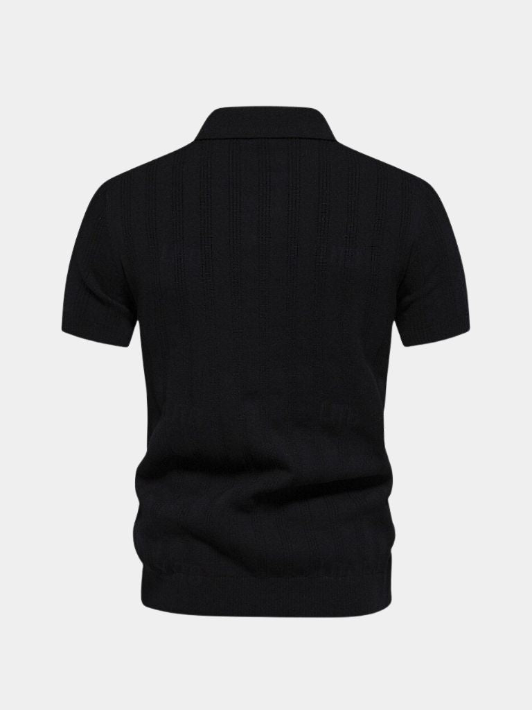 Oliver | Cream Textured Knit Polo