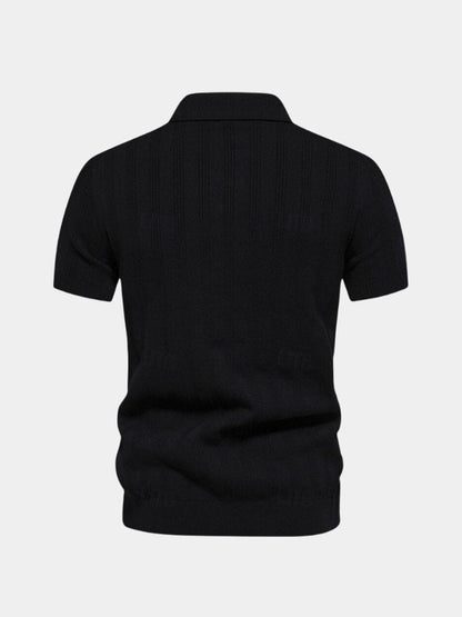Oliver | Cream Textured Knit Polo