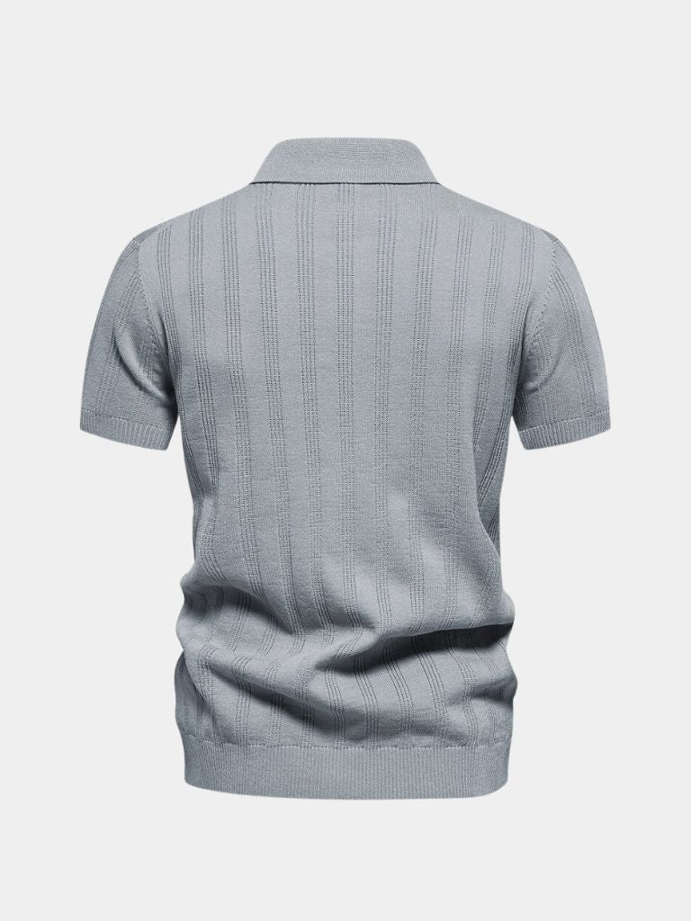 Oliver | Cream Textured Knit Polo