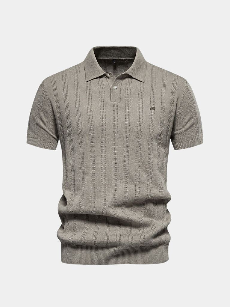 Oliver | Cream Textured Knit Polo
