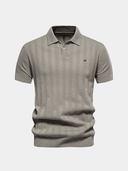 Oliver | Cream Textured Knit Polo
