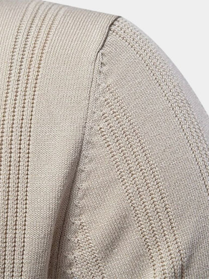 Oliver | Cream Textured Knit Polo