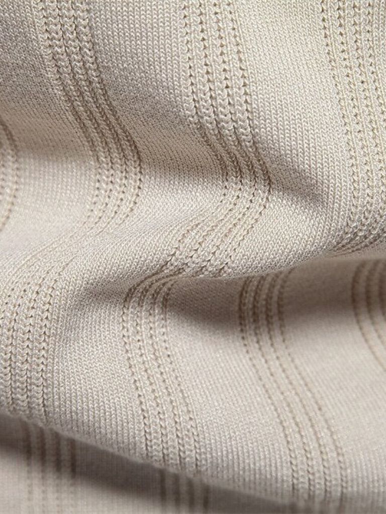 Oliver | Cream Textured Knit Polo