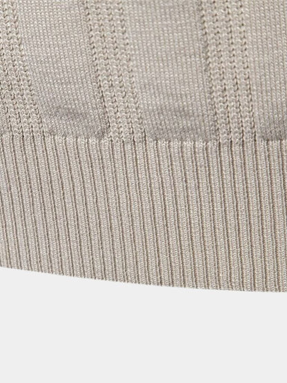 Oliver | Cream Textured Knit Polo