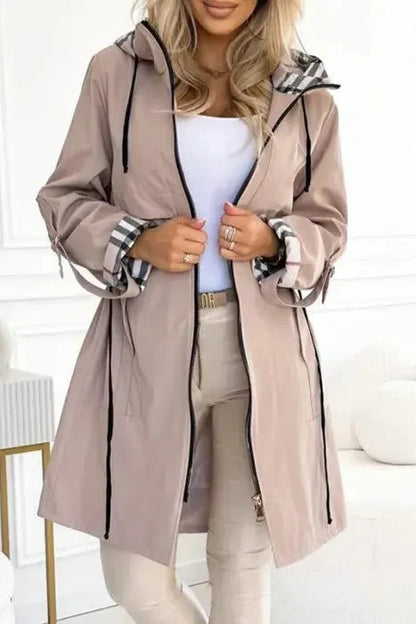 Orla | Zip-Front Hooded Coat