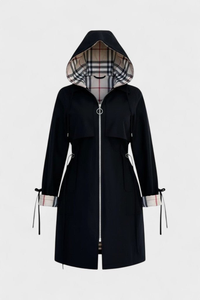 Orla | Zip-Front Hooded Coat