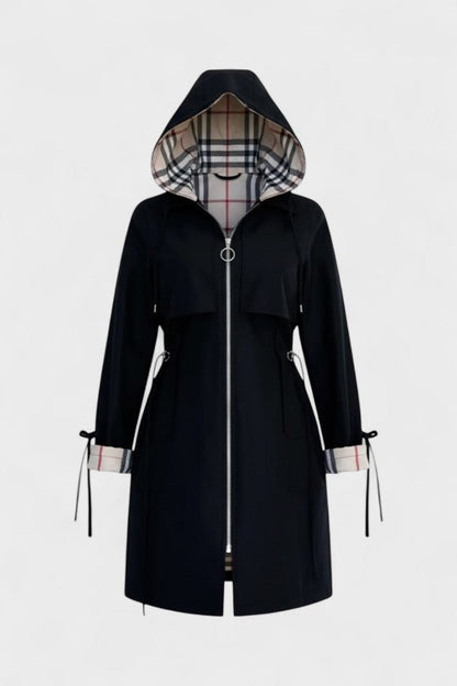 Orla | Zip-Front Hooded Coat