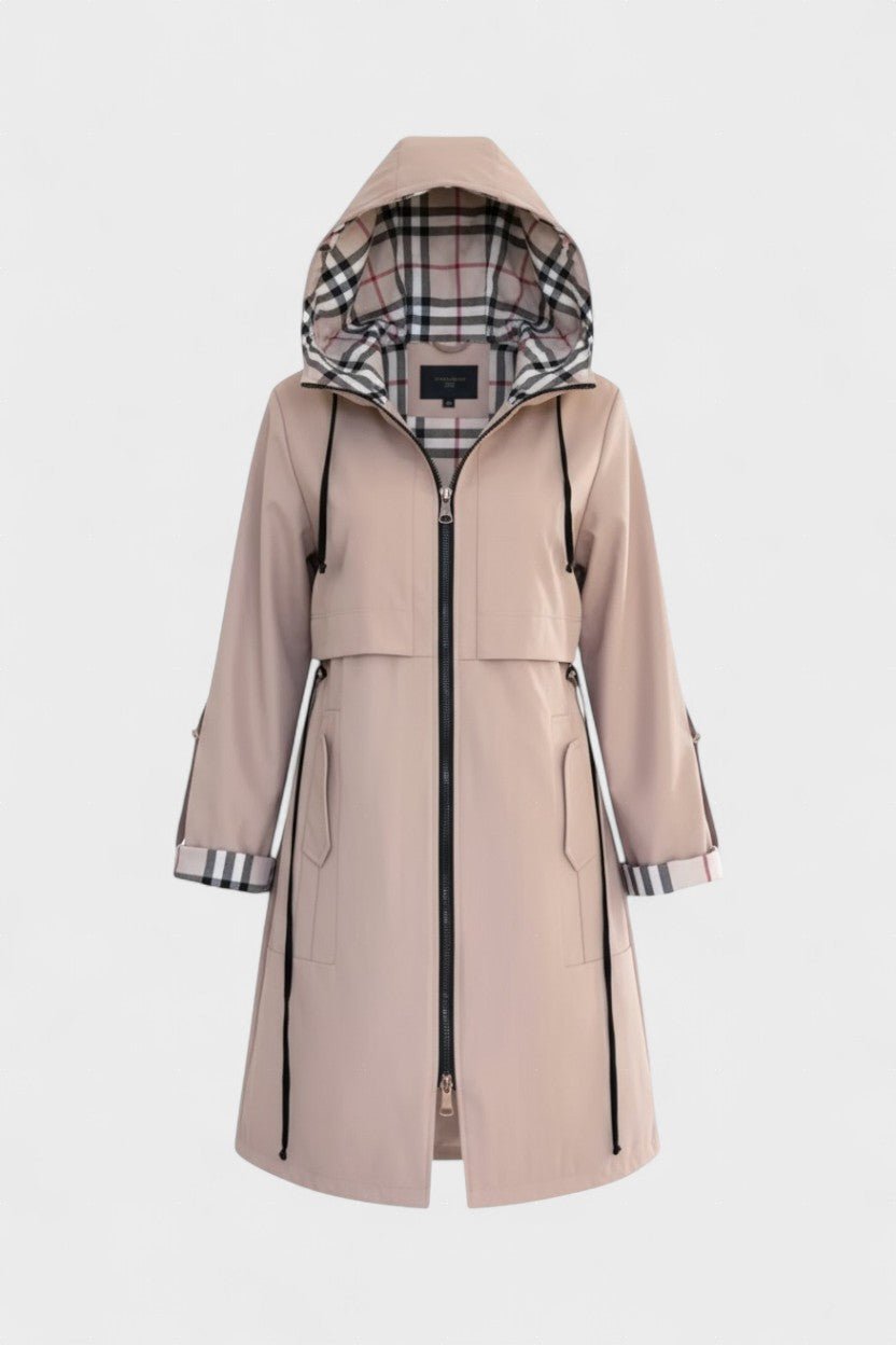 Orla | Zip-Front Hooded Coat
