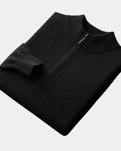 Oscar | Cream Half-Zip Jumper