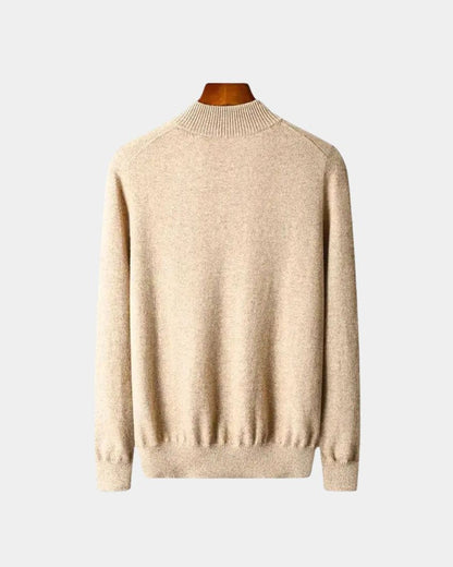 Oscar | Cream Half-Zip Jumper