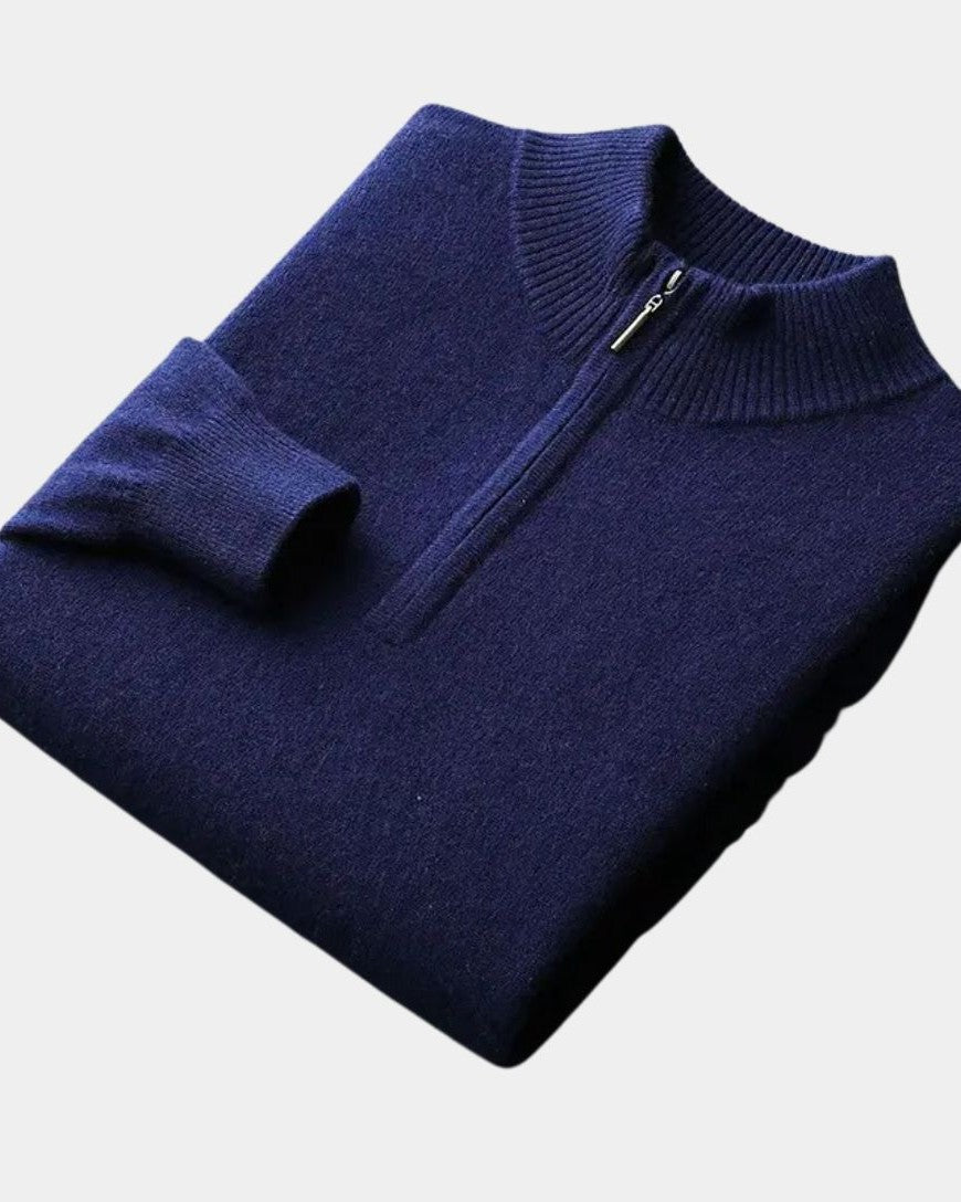 Oscar | Cream Half-Zip Jumper
