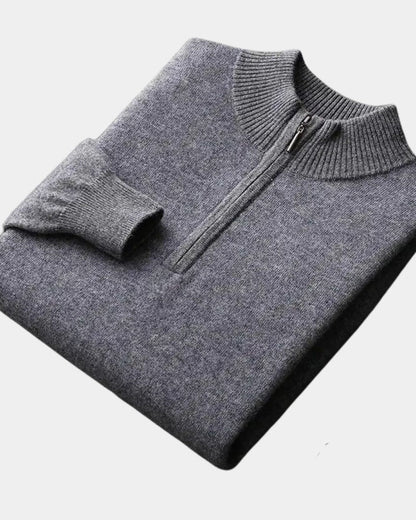 Oscar | Cream Half-Zip Jumper