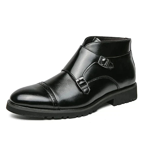 Rex | Brown Double Monk-Strap Boots
