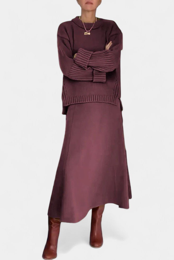 Patricia | Knit Jumper & Maxi Skirt Set