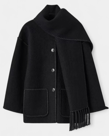 Pauline | Camel Scarf Coat