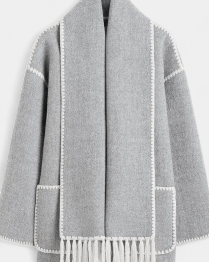 Pauline | Camel Scarf Coat