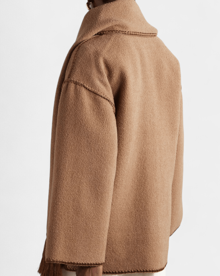 Pauline | Camel Scarf Coat