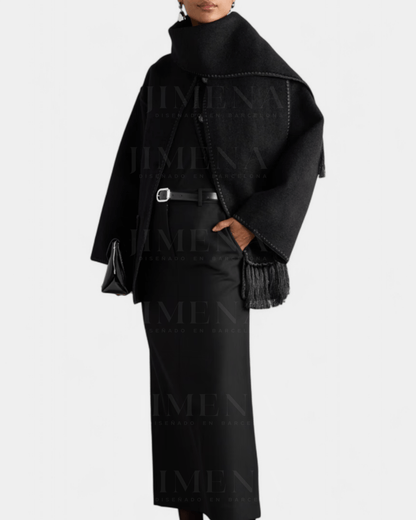 Pauline | Camel Scarf Coat