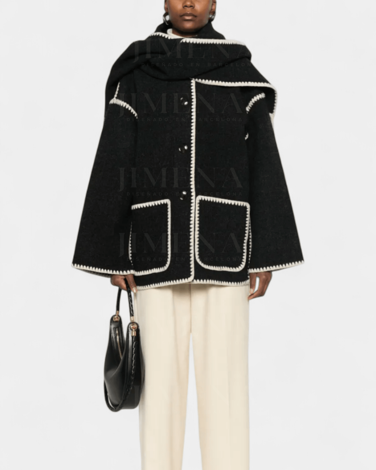 Pauline | Camel Scarf Coat