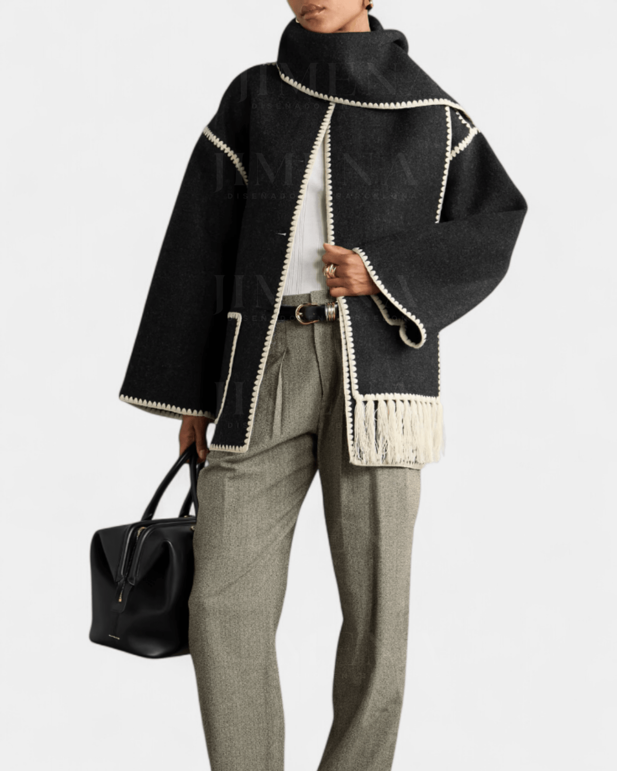 Pauline | Camel Scarf Coat