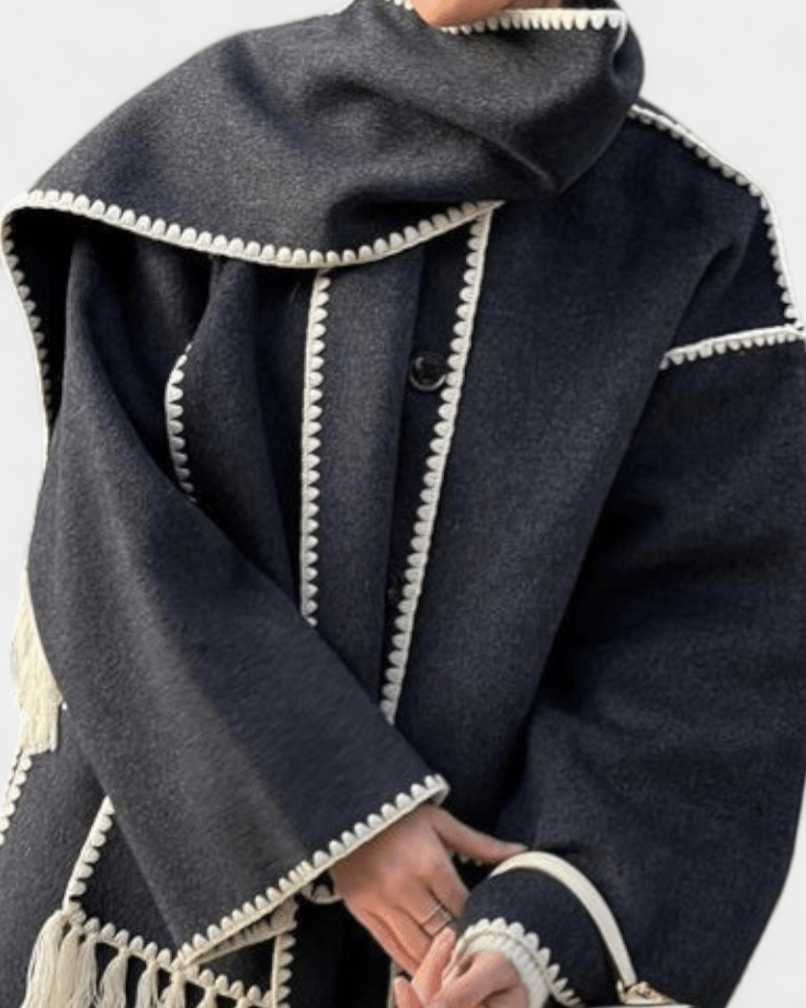 Pauline | Camel Scarf Coat