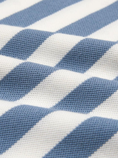 Percival | Blue Striped Polo Shirt