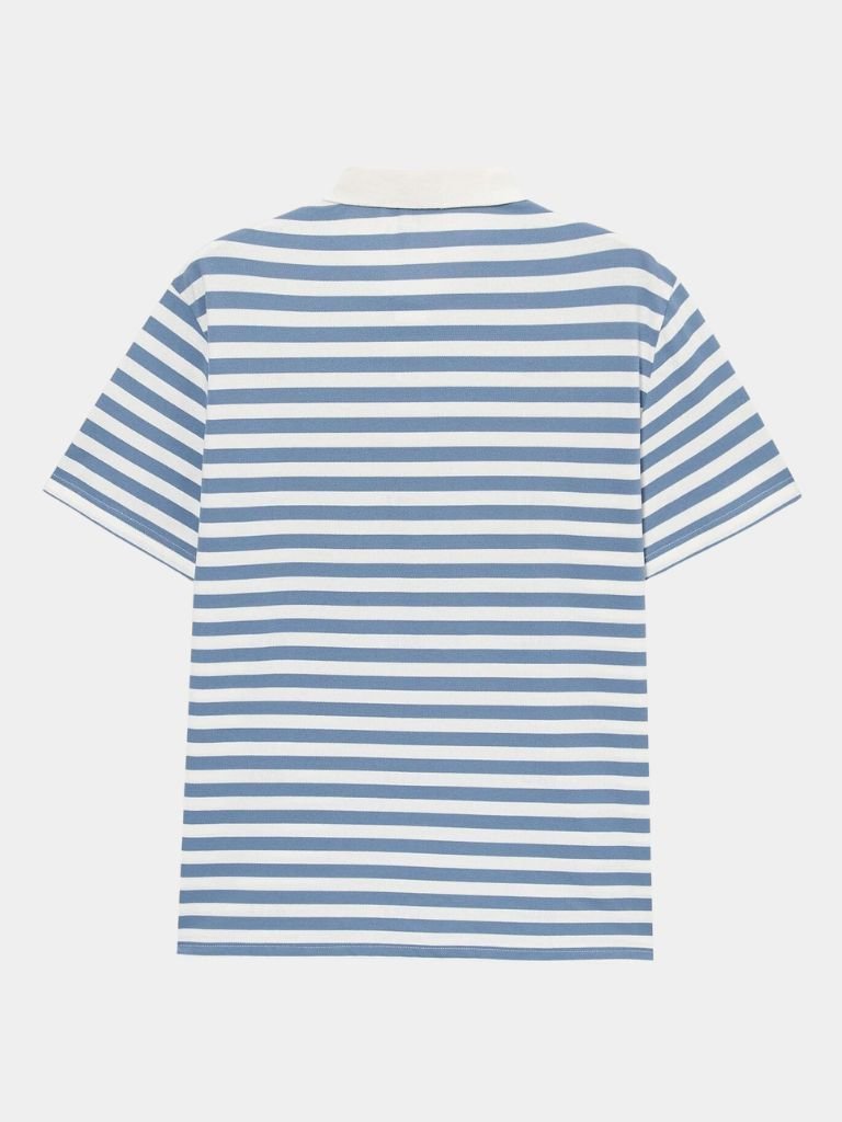 Percival | Blue Striped Polo Shirt