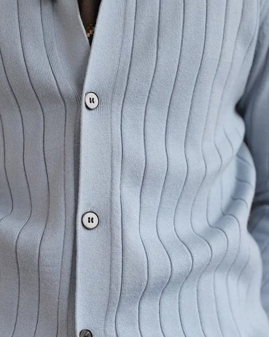Peter | Black Button Knit Cardigan