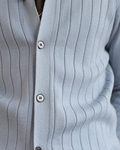 Peter | Black Button Knit Cardigan