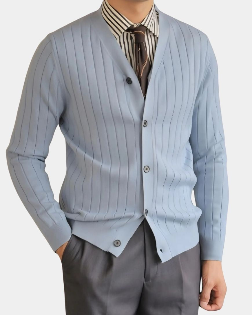 Peter | Black Button Knit Cardigan