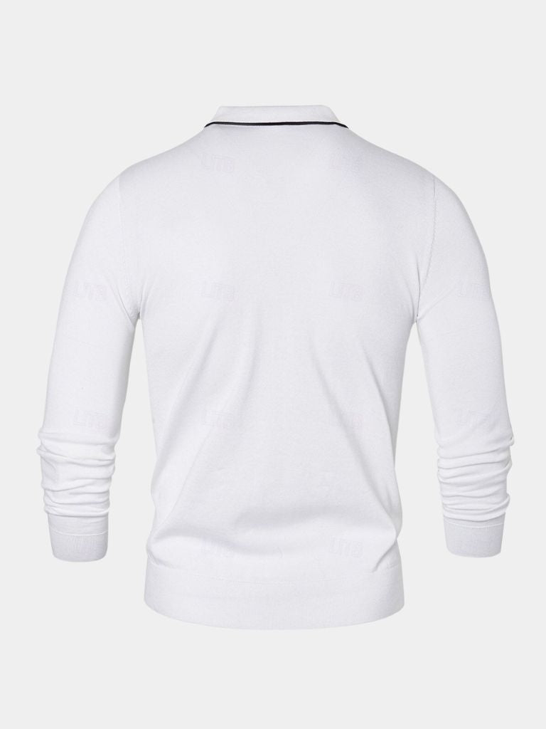 Percy | Long-Sleeve Zip Polo Shirt