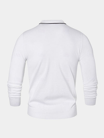 Percy | Long-Sleeve Zip Polo Shirt