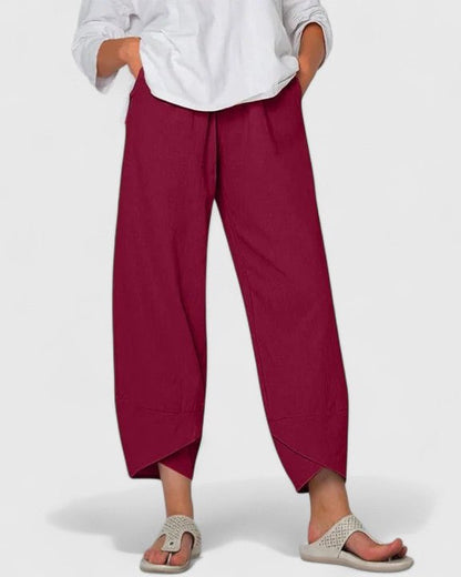 Primrose | Charcoal Cropped Barrel Trousers