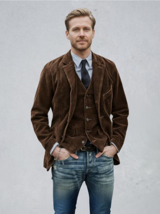 Robert | Brown Vintage Corduroy Jacket