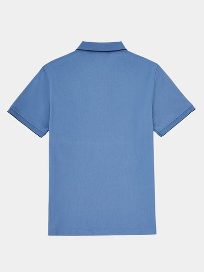 Ross | Blue Quarter-Zip Polo